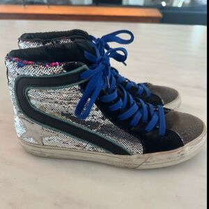 Rare Golden Goose High Star Sequin Sneaker, Sz 36